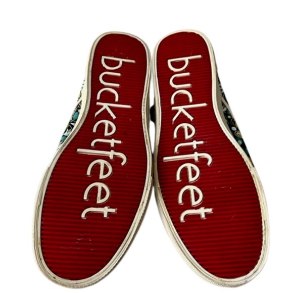 Bucketfeet Floral "Earth" Canvas Slip-Ons Travel-Ready - 8 - Picture 7 of 10